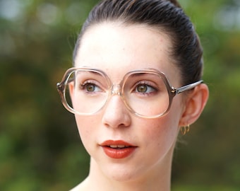 Vintage eyeglasses 1970's Frames/eyeglass/hipster/preppy/ boho hippie disco Multicolor Made In hong Kong