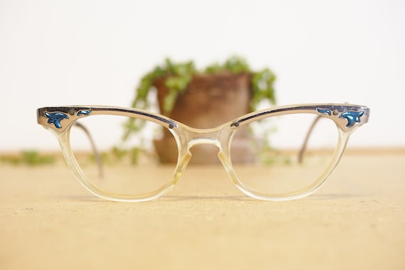 Vintage Eyeglasses 1960s cateye glasses/Frames /Ey