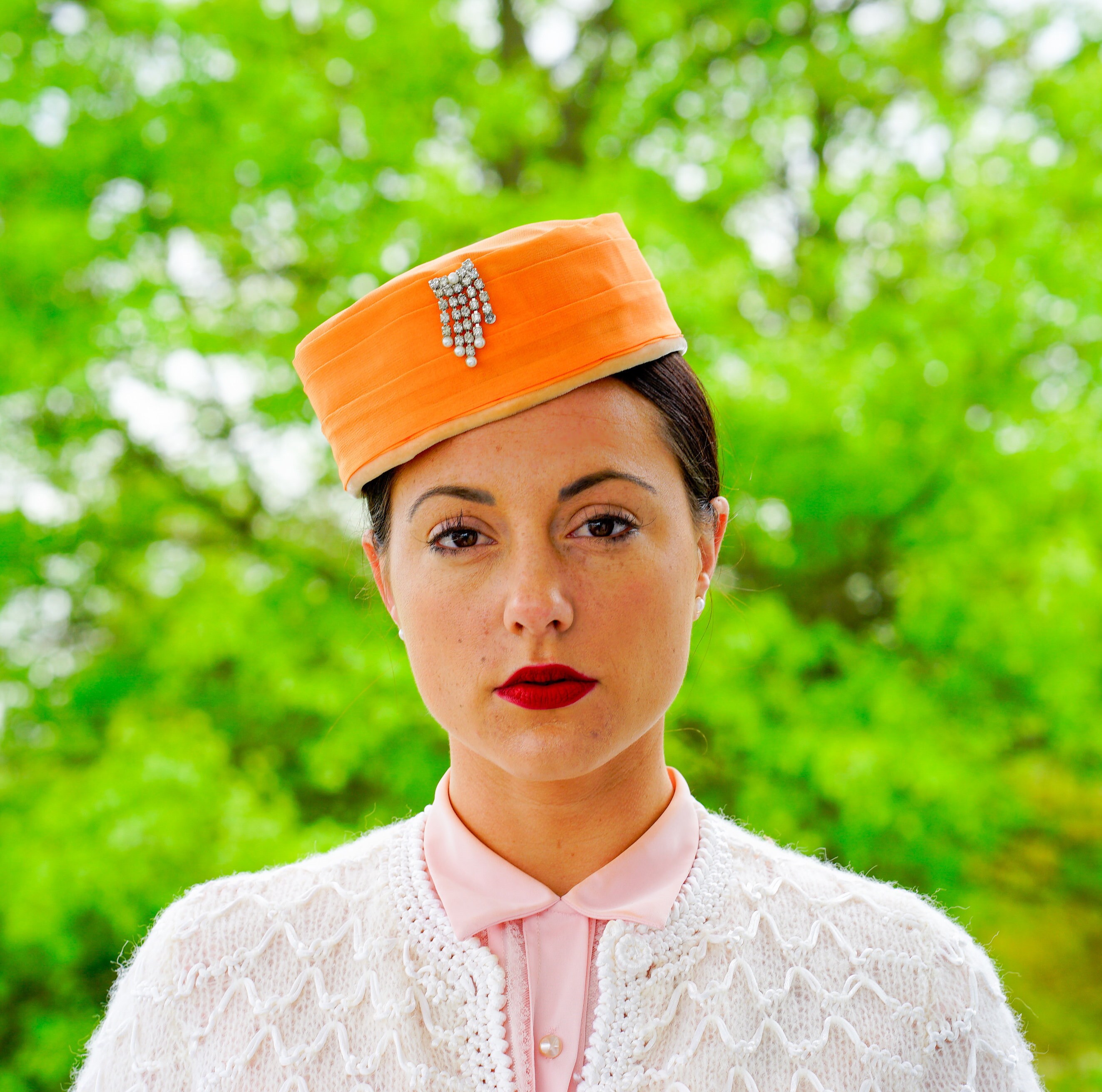 1950s pillbox hat Clearance