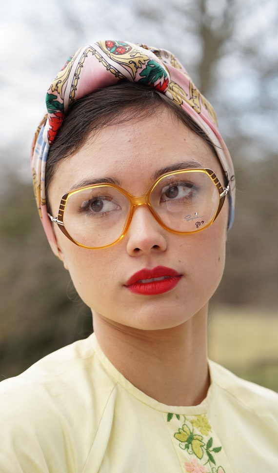 Vintage eyeglasses 1970's Frames/eyeglass/hipster… - image 2