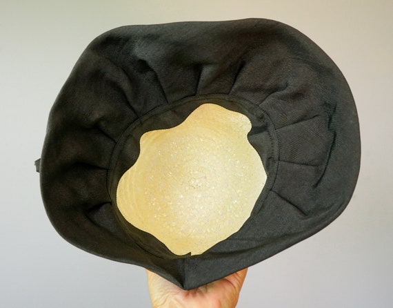 Vintage Straw Bucket Hat, Cloche Hat, 1950s-60s H… - image 10