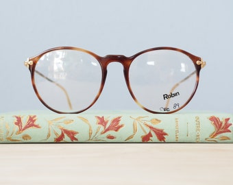 Indian Round Oval Eyeglass Frames 46-23-145 Antique Bronze Made in Japan Indian Eyewear Eyeglasses Mod.1920 VG 46/23 145 Made in  main image 4