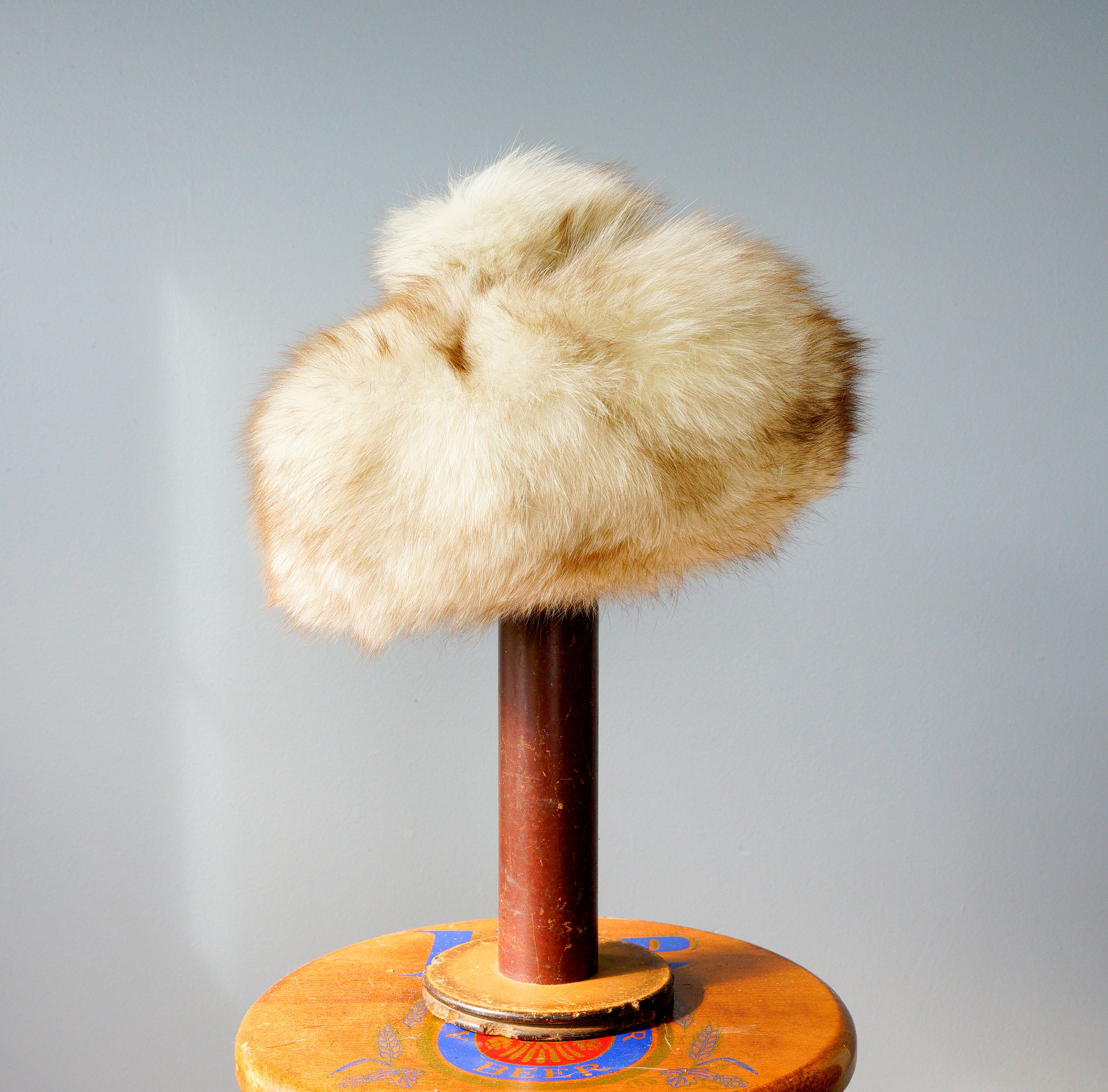 ? Vintage, way vintage, fur beret. 30s? 40s? Vintage Style Pearl Mink Fur Beret | Handmade by NordFur main image 2