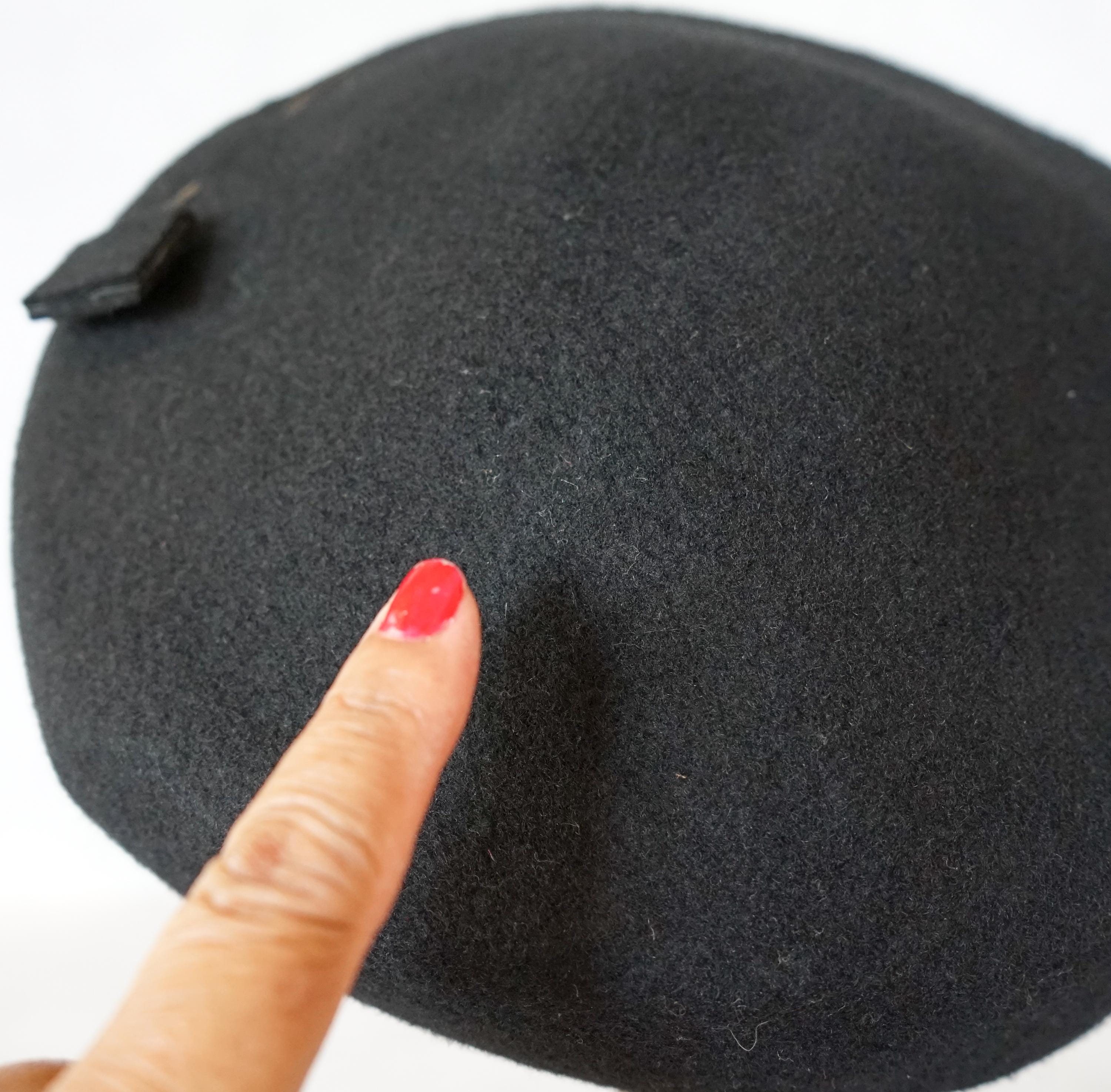 Vintage Talbots Black Wool Beret Preppy Academia Bohemian Indie Vintage Art. 501 Betmar 100% Wool French | Mercari main image 4