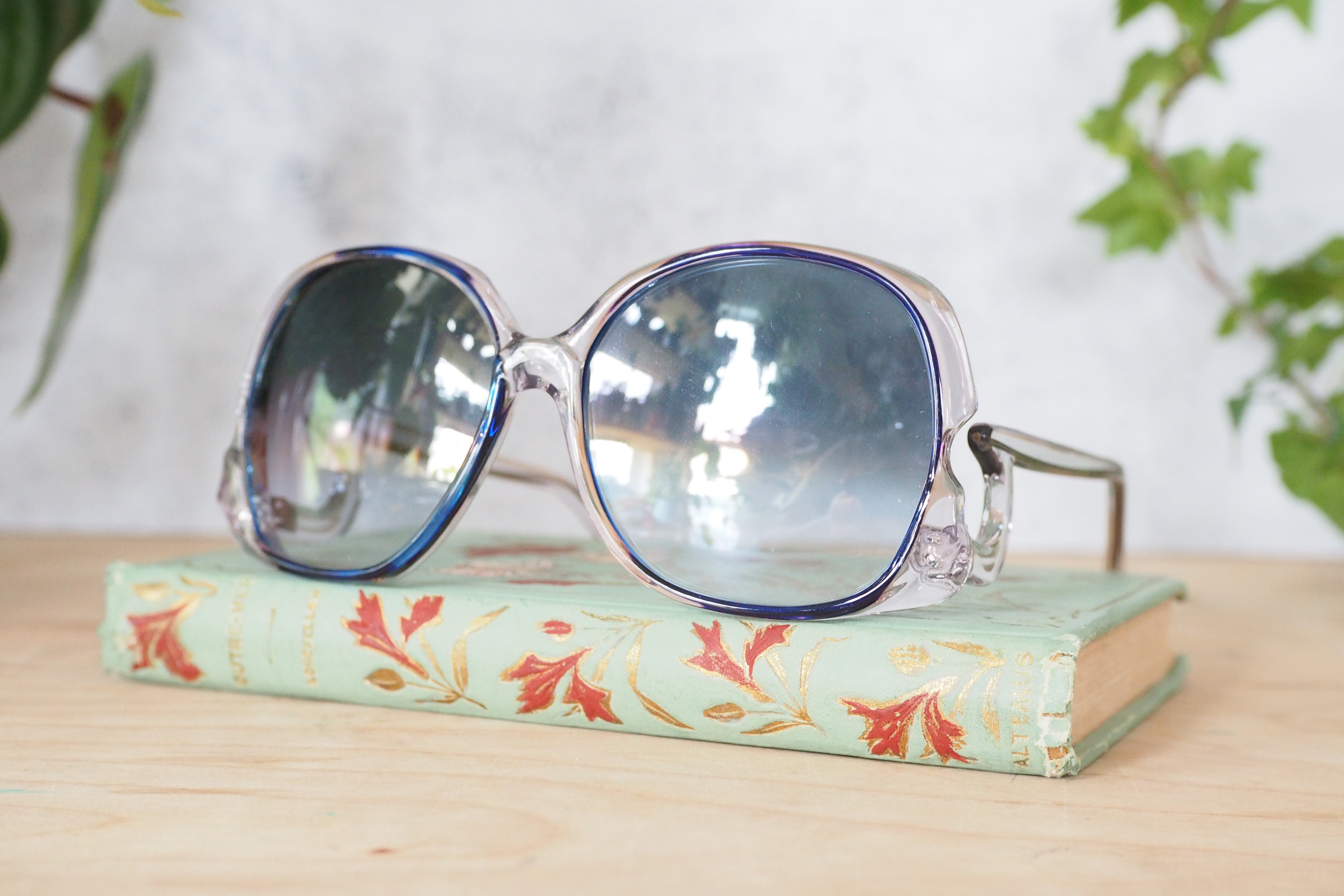 Vintage Sunglasses 1980s Multicolor Tone New Old Stock Made