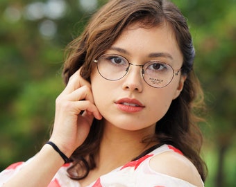 Vintage Eyeglasses 1990's Frames Glasses By Nuance Made In Korea Oval Shaped New Old Stock Multicolor