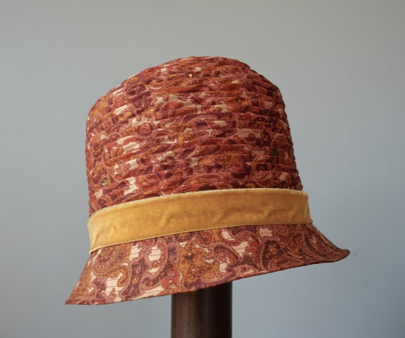 Vintage Bucket Hat, Cloche Hat, 1960s Hat, Vintag… - image 5