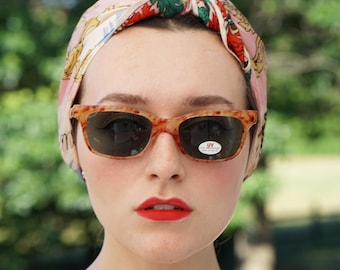 VINTAGE SUNGLASSES: 1980s Brown Tone New Old Stock Made in 