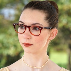 Vintage eyeglasses 1990&#39;s Frames Glasses Made in Italy by safilo elasta  New Old Stock Smaller Size