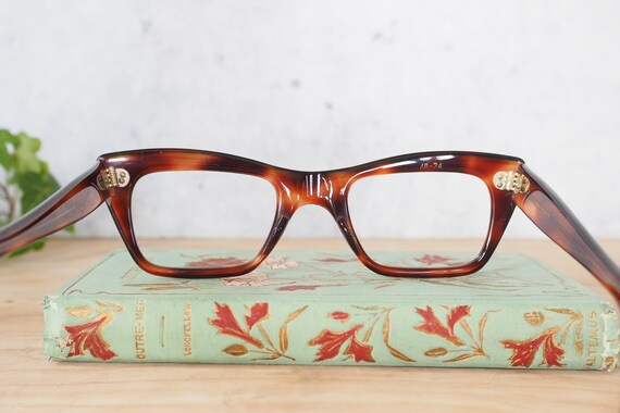 Vintage Cat Eye Glasses 1960's Cateye Made In Fra… - image 6