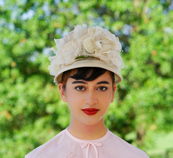 vintage dress hats Regency Era Flower Bonnet Inspired By Bridgerton Structured but very lightweight Handmade Regency Era Bonnet -