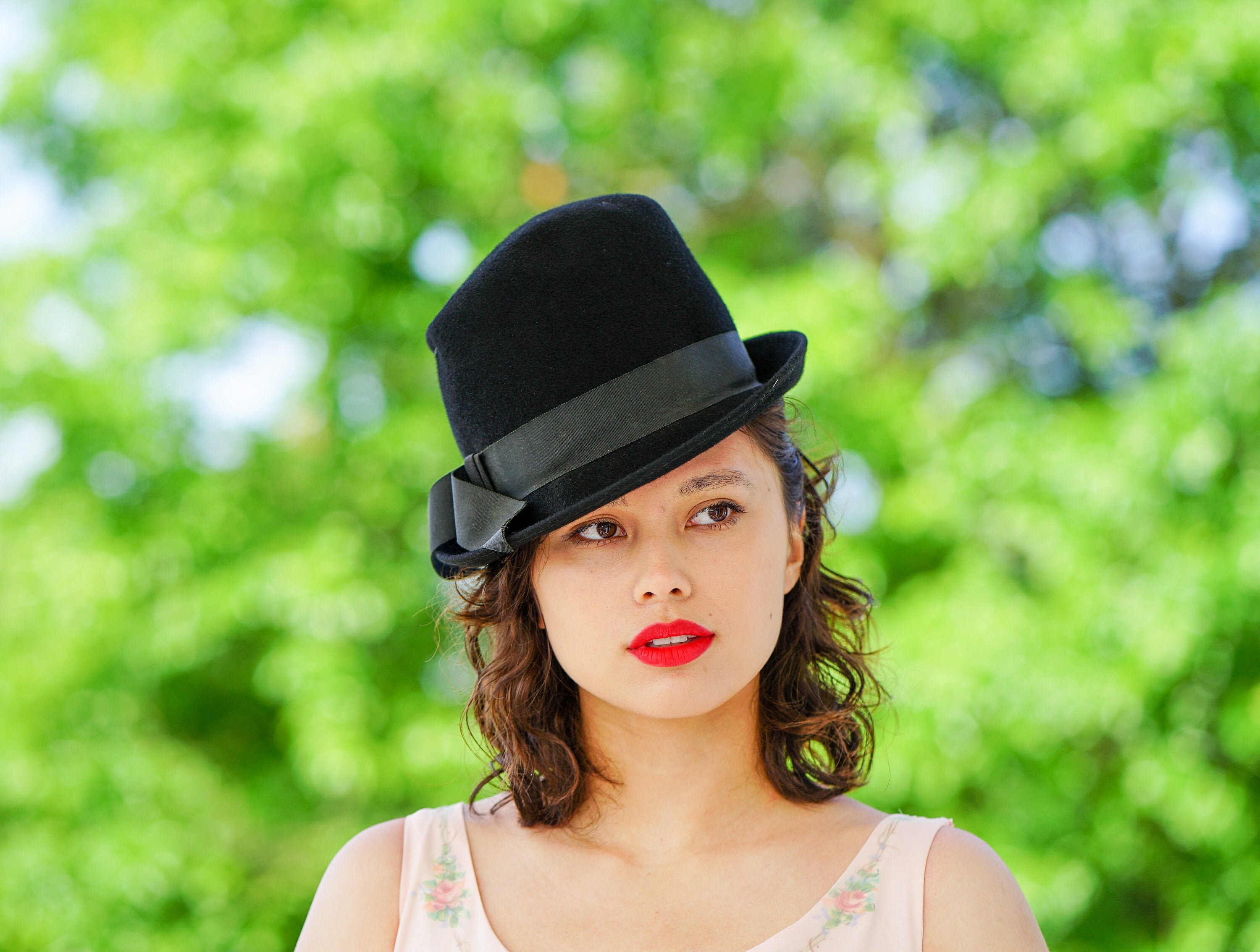Vintage Wool Trilby Hat With Box Fedora 