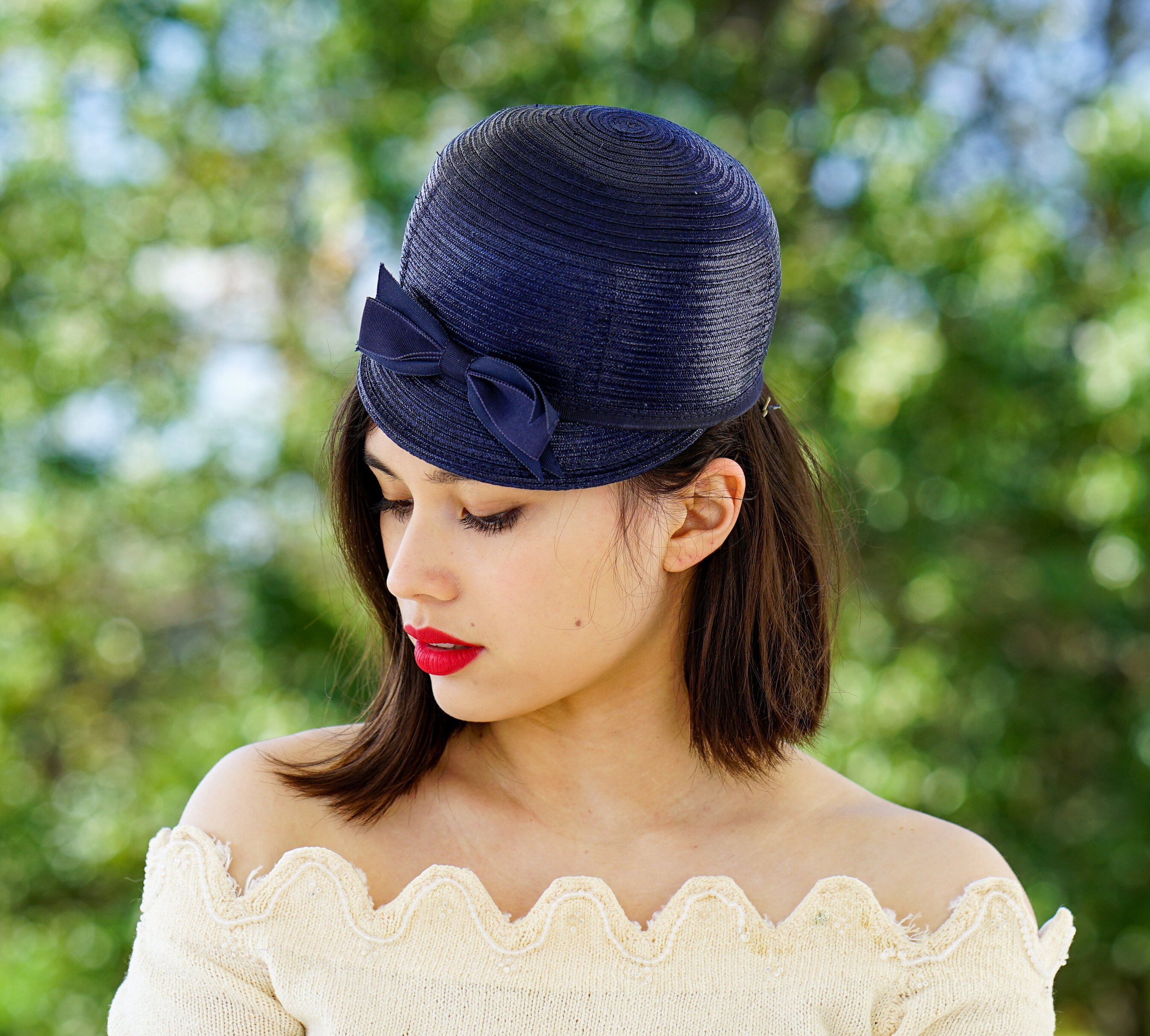 Vintage Straw Women Cap Hat 1950s60s Hat Vintage Hat Etsy