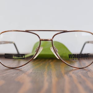 Vintage 70's Eyeglass/Aviator/New Old Stock/1970's Copper Toned By Kenmark MAde In Korea 1970's eyeglasses