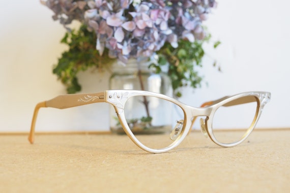 Vintage eyeglasses Cateye 1960's Cateye Made In U… - image 6