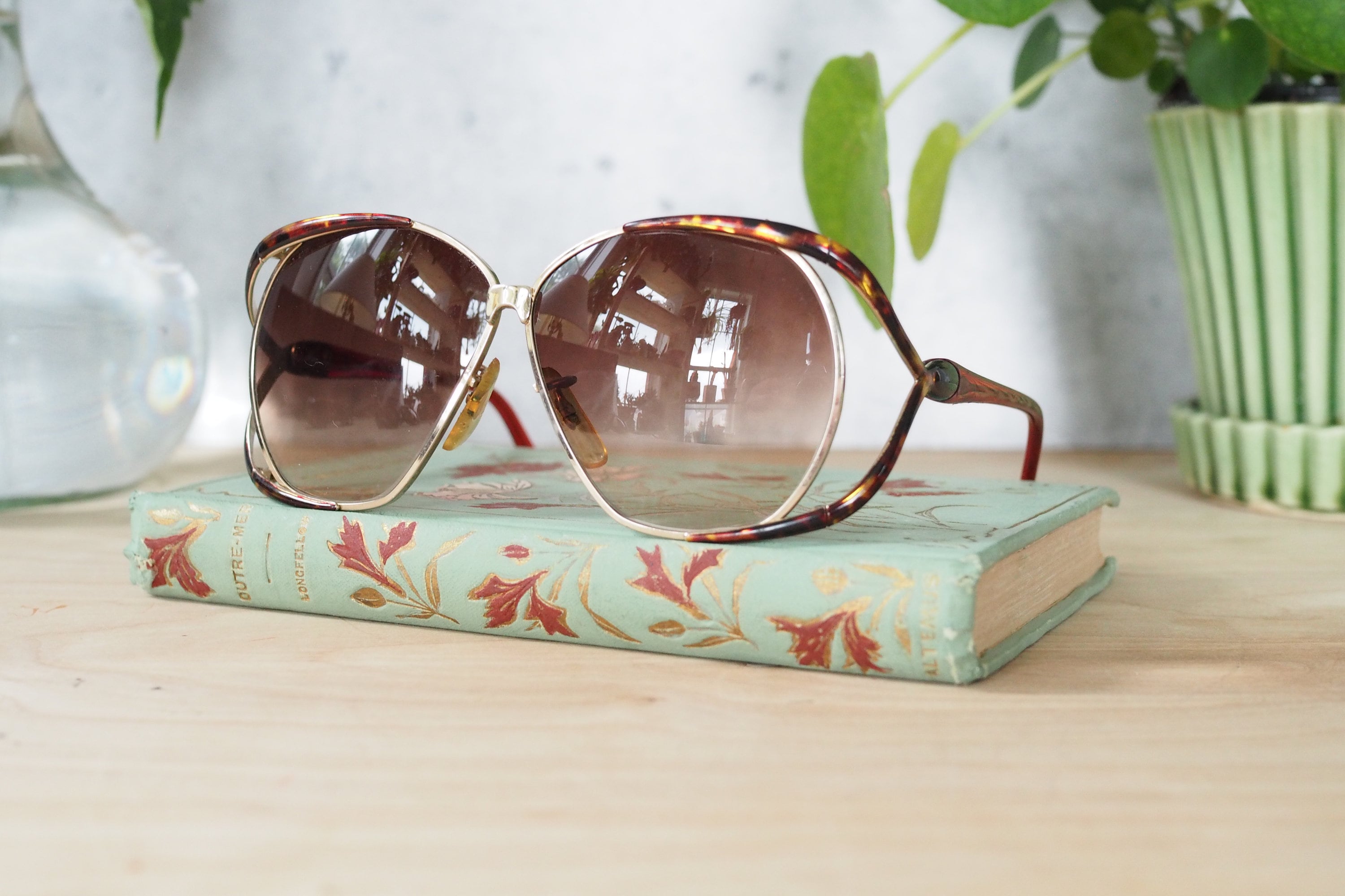 Vintage Sunglasses Butterfly Design by Tura Sunglasses 1970s 