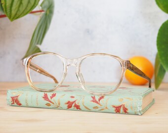 Vintage Brille 1970er Jahre New Old Stock NOS Brillengestelle/Brille/Hipster/Retro Schöne Farben Braun Made In USA BY Titmus Sicherheitsbrille