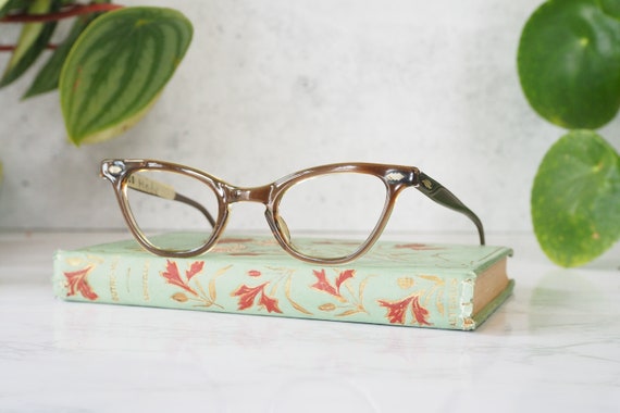 Vintage cateye Eyeglasses 1960's New Old Stock Mu… - image 1