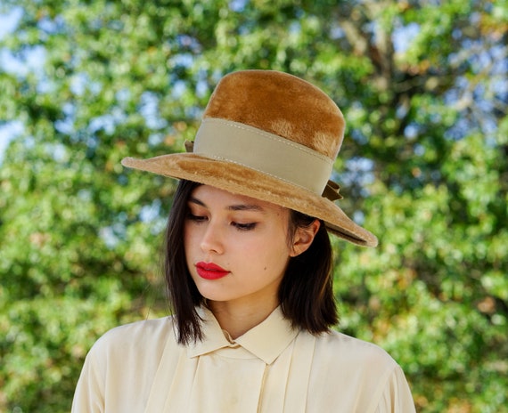 Vintage Fur Felt Hat Whippet Fur Felt Fedora Hat – Village Hat Shop main image 2