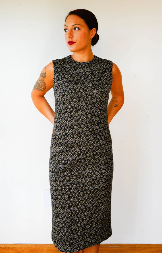 Free Shipping! Vintage 1960s Paisley Dress Size S… - image 3