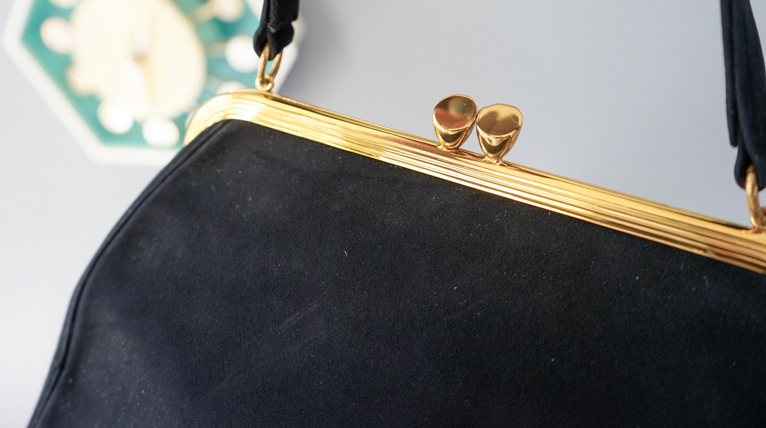 Vintage Bienen Davis Leather Frame Purse/ 1950s Purse Vintage Bienen Davis Leather Frame Purse/ 1950s Purse