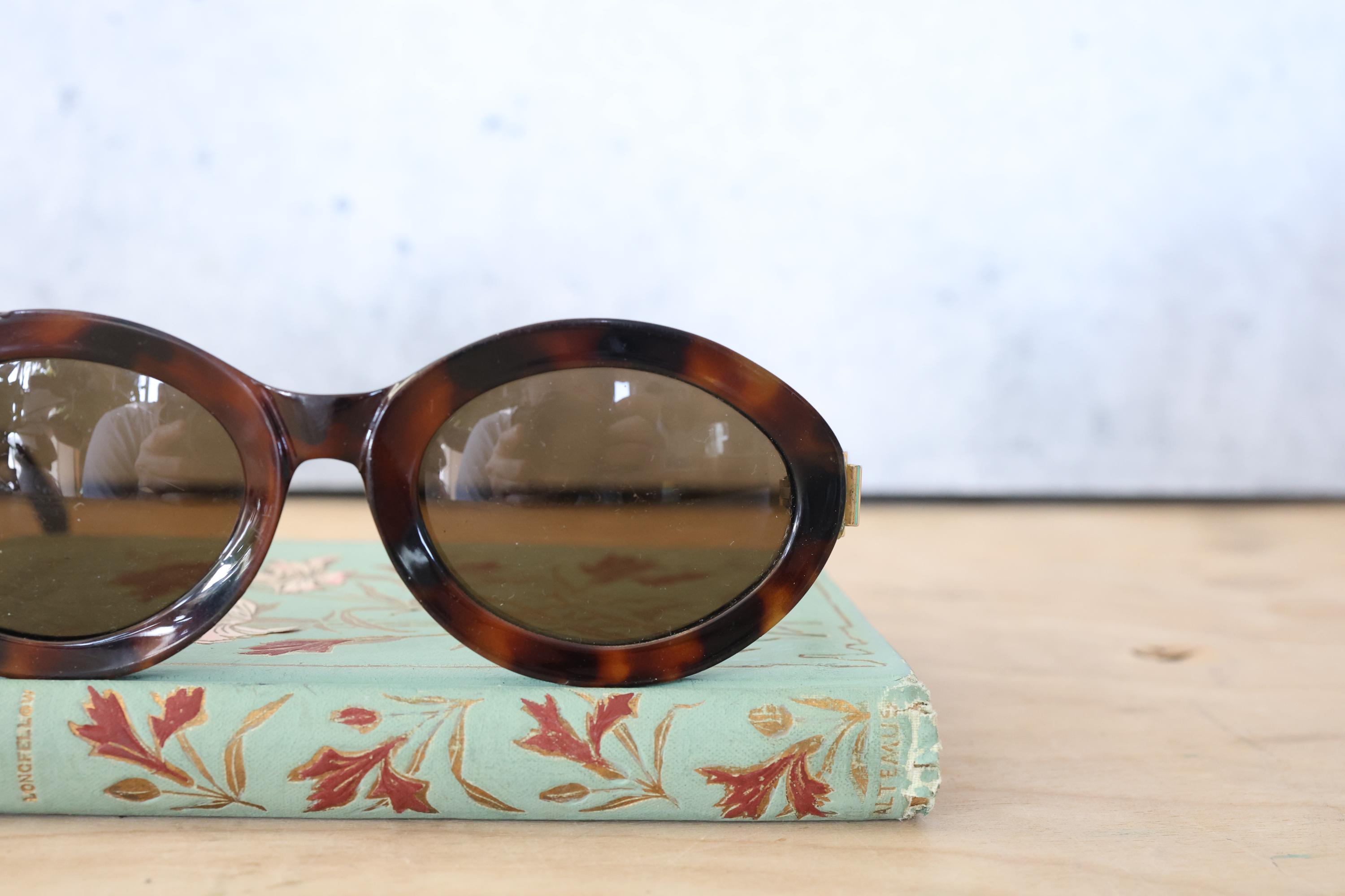 Vintage Karl Lagerfeld Sunglasses 1990s Made in France Thick