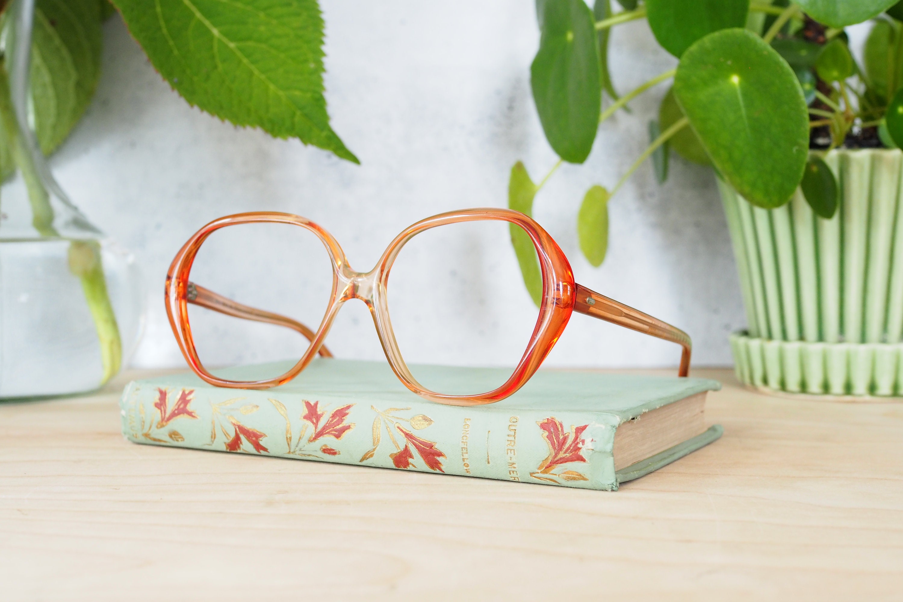 Rare Vintage Diane Von Furstenberg Lisa Oversized 70s France Glasses Vintage Eyeglasses 1970 main image 3