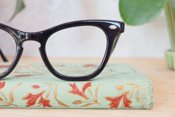 Vintage Cateye Eyeglasses Glasses 1960's Cateye M… - image 3