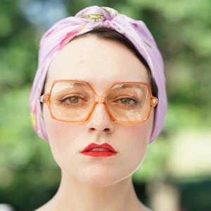 Gafas de sol vintage de los años 70 fabricadas en Francia por Albert Capraro Nuevas Stock antiguo Tono multicolor