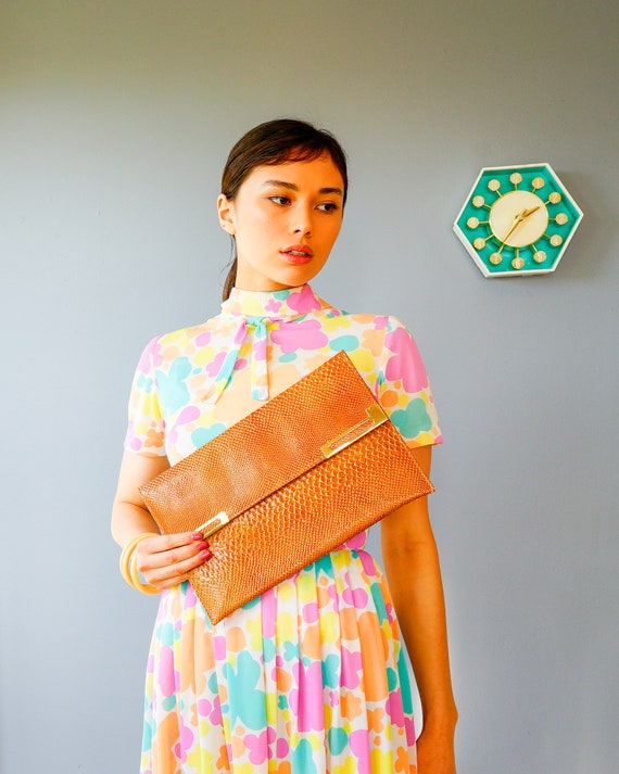 Vintage Genuine Leather Envelope Clutch-Shoulder B