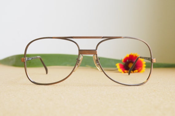 Vintage Aviator Eyeglasses 1980s/Glasses/New Old … - image 1