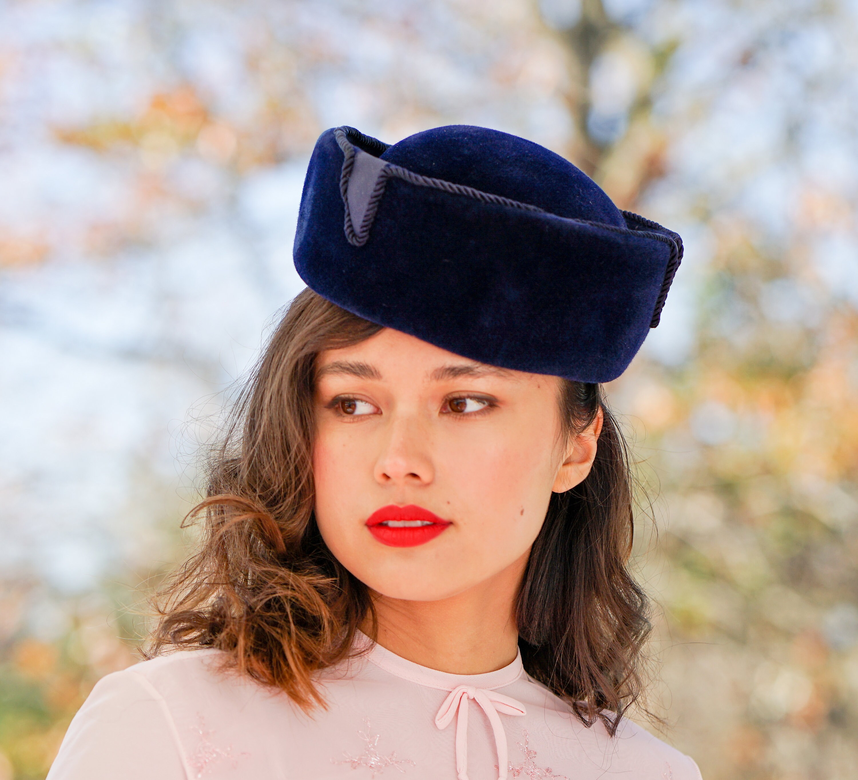Vintage Wool Felt Breton Hat Hat Women Bowler Hat Vintage 