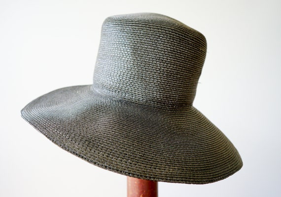 Vintage Straw Boater Hat, Floppy Hat, 1960s Hat, … - image 6