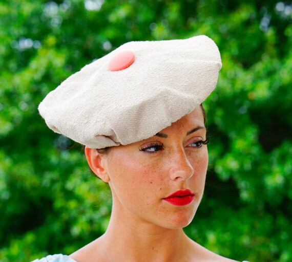 Vintage Beret Hat, Vintage Hat, 1960s Hat, 1970s B