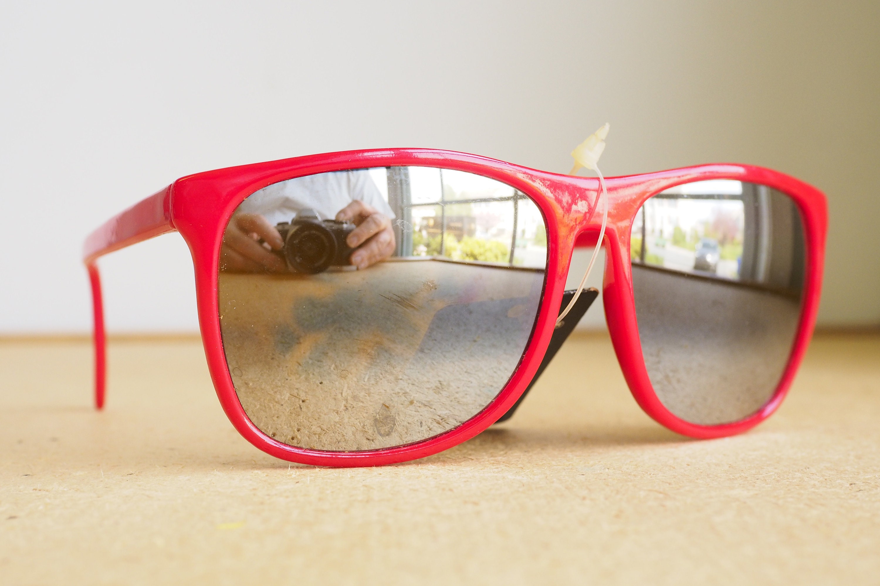 ウルトラセブン SENIOR GLASSES レッド 限定ストラップ付き Vintage Sunglasses 1980's New Old Stock/vintage/80's Red