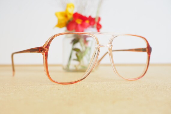 Vintage eyeglasses 1970s Frames Multi color tone … - image 5