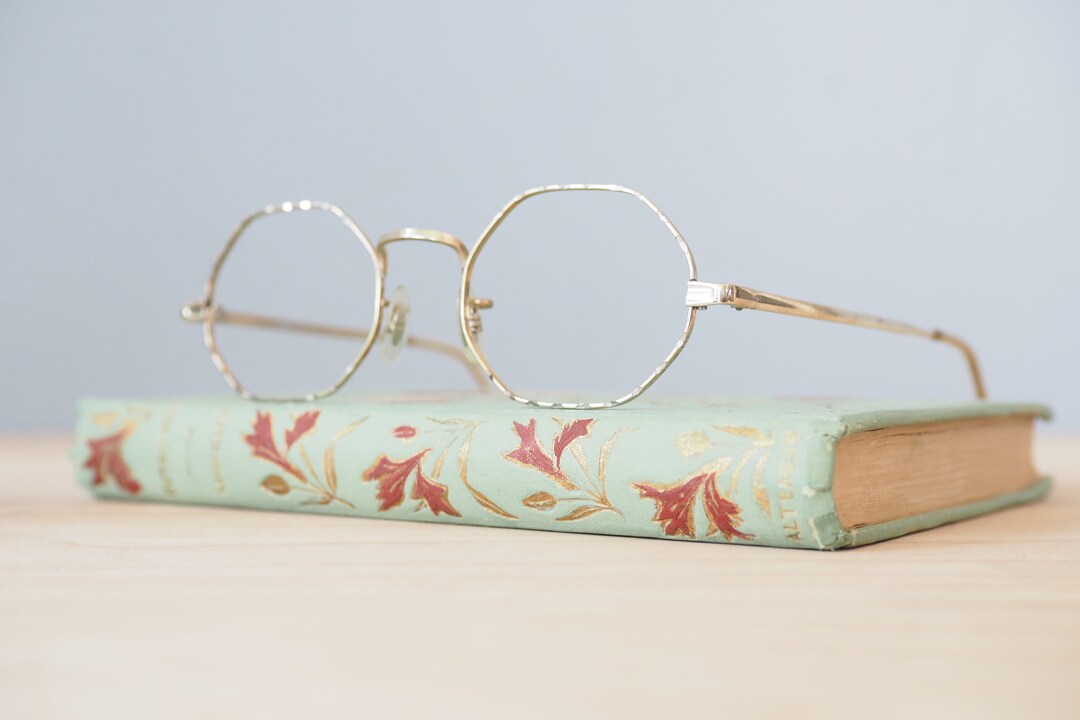 Vintage Eyeglasses 1960s Wire Rim Frames Made in USA by Hudson New Old