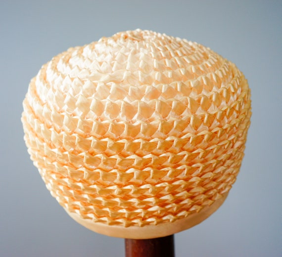 Vintage Straw Pillbox Hat, 1950s-1960s Hat, Vinta… - image 9