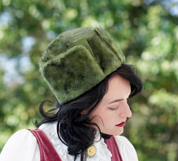 Vintage Fur Felt Pillbox Hat, Vintage Women Hat, … - image 4