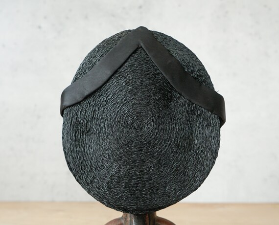 Vintage Straw Half Hat, Vintage Hat, 1950s Hat, W… - image 6