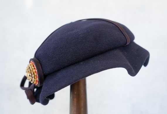 Vintage Wool Felt Half Hat, 1950s-60s Hat, Vintag… - image 8