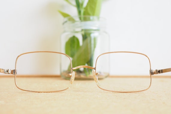 Vintage Eyeglasses 1960s wire rim Frames Made In … - image 8