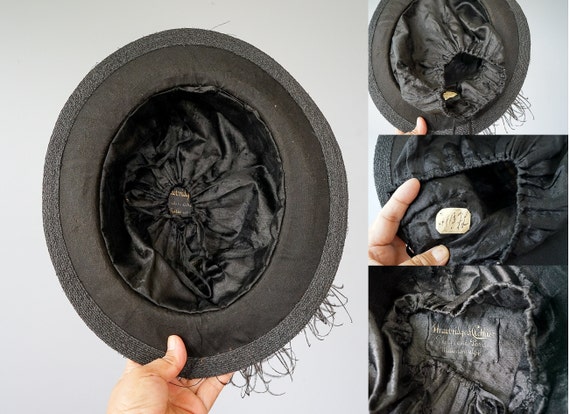 Antique Edwardian Straw Feather Hat/ 1900s-1910s … - image 10