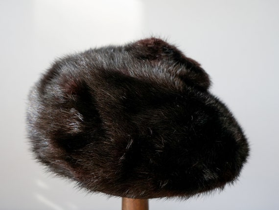 Vintage Fur Pillbox Hat, Cossack Hat, Vintage Hat… - image 8