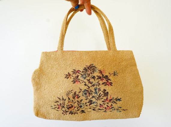 Vintage Floral Tapestry Purse/ Embroidery Purse/ … - image 7