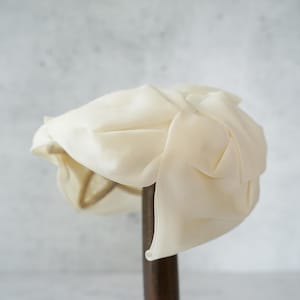 Vintage Bow Half Hat, 1950s Hat, Wedding Bridal Hat, Women Hat, Tea Party Hat, Fascinator Hat, Retro MCM Hat, Coquette Hat, Rockabilly Hat