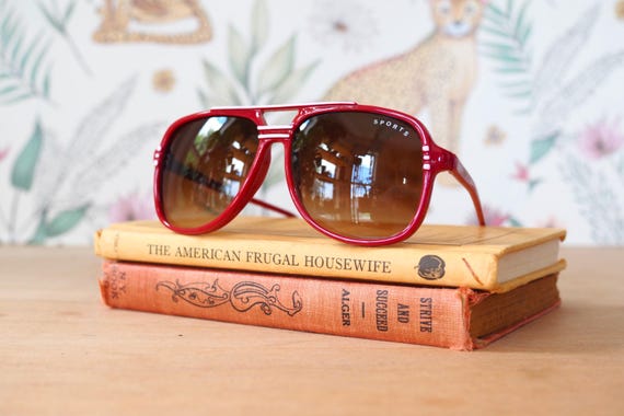 VINTAGE Aviator Sunglasses 1980s preppy Hipster rave pilot classic Taiwan ROC