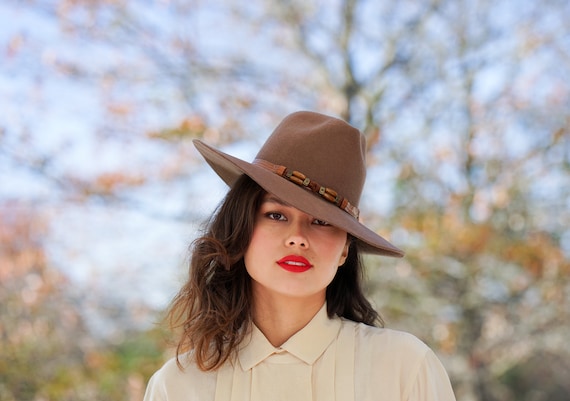 Vintage Wool Cowboy Hat, Western Hat, Fedora Hat, Vintage  display picture 3