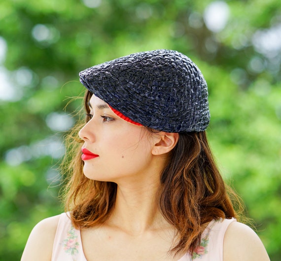Vintage Straw Half Hat, Cap Hat, Vintage Hat, 195… - image 2