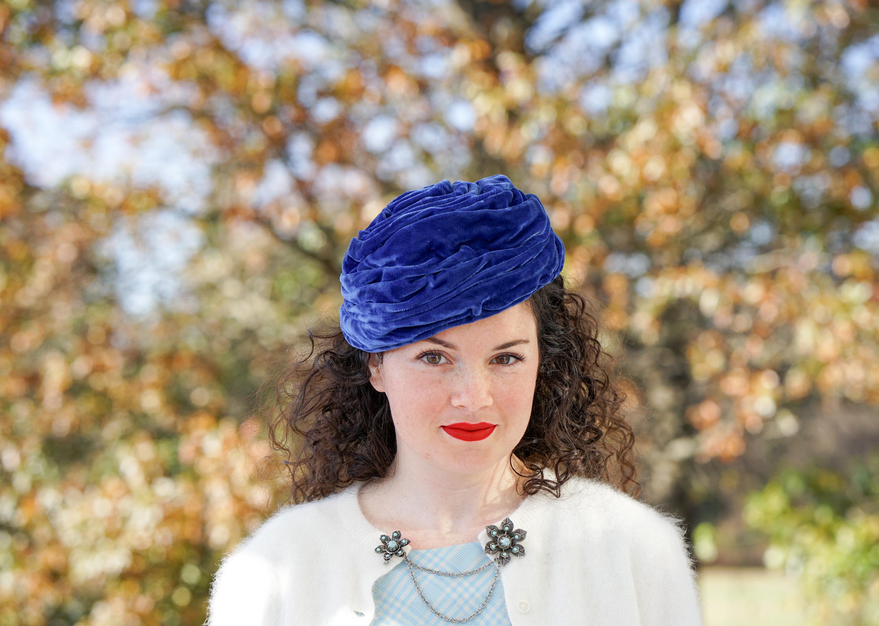 Vintage Lee Bury Dallas Retro Boho Tulle Turban Lee Bury of Dallas - Etsy main image 3